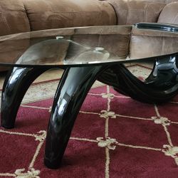 Black mermaid tail coffee table 