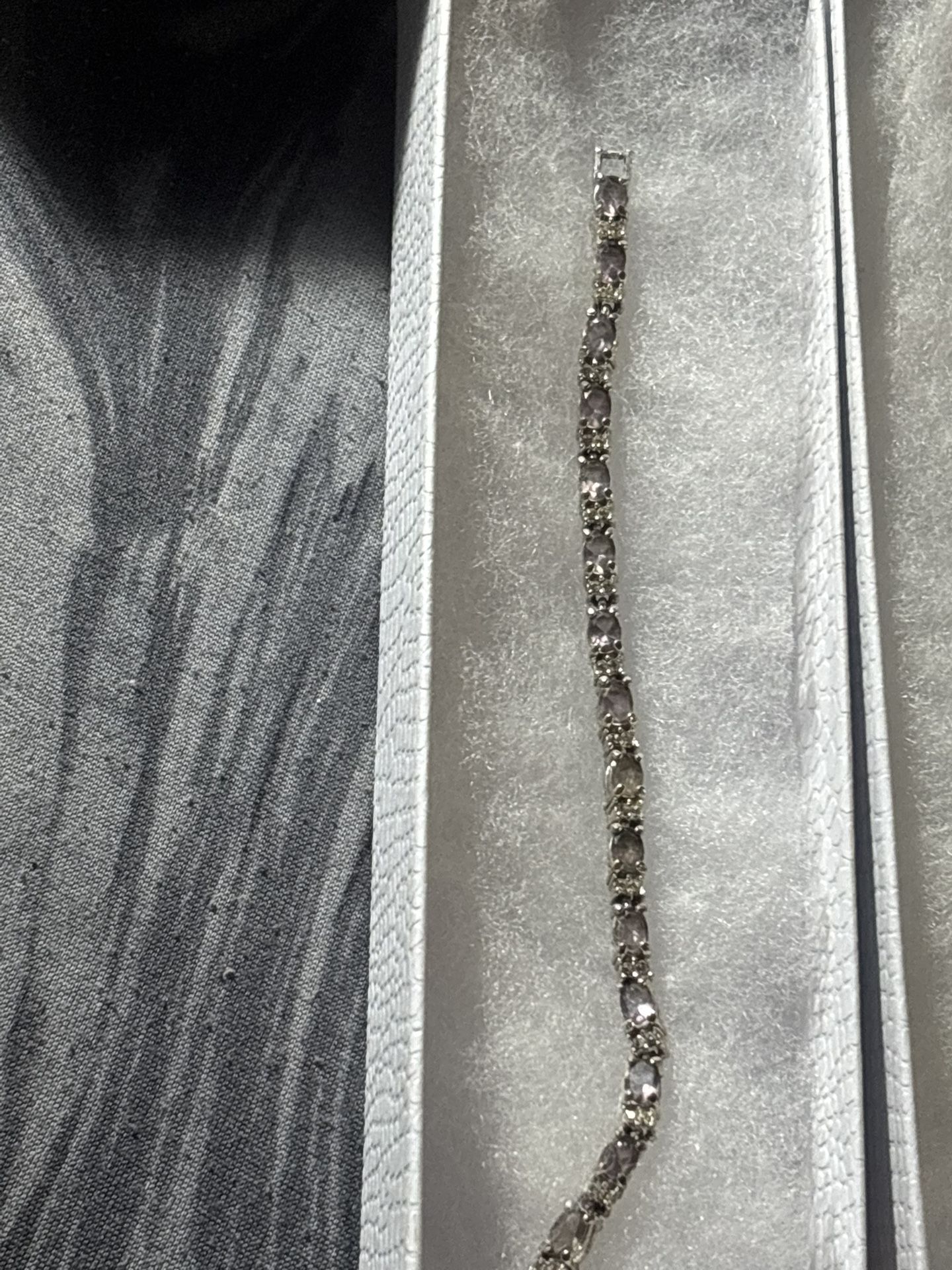 Beautiful Avon Amethyst Tennis Bracelet