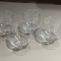 Crystal Brandy Glasses (4-glasses)