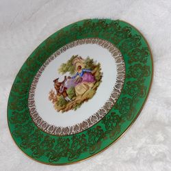Beautiful Vintage Limoges Plate Bavaria Germany 10  1/2 inches Wide 