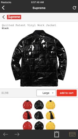 Supreme vinyl jacket