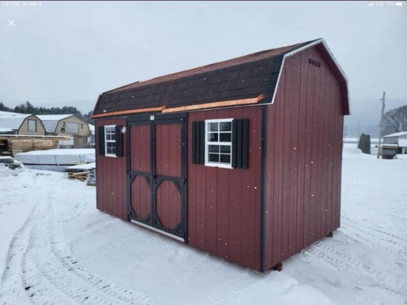 8x14 Carolina Dutch Barn! Finance For $66/Month! Buy Outright For $3,188!