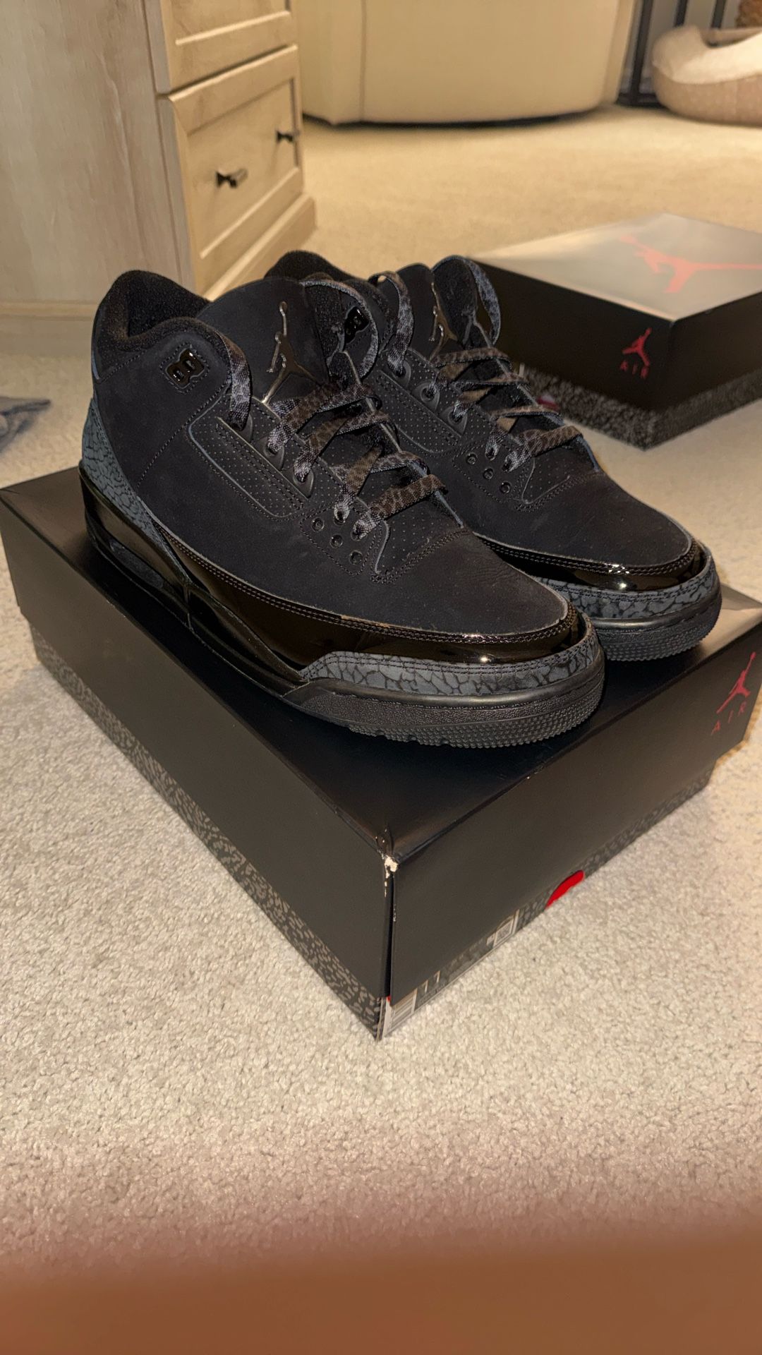 Jordan 3 Black Cat Size 11