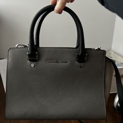 Michael Kors Colorblock Black & Gray Handbag