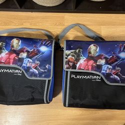 Set of 2 Marvel Avengers Gaming Playmation case tote storage kids play console toys 