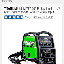 UNLIMITED 200 Professional Multi-Process Welder with 120/240V Input  