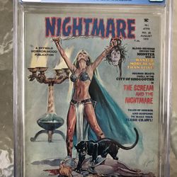 Nightmare #20 (1974) CGC 7.0 — White Pages; John Byrne’s 1st Professional Work