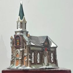 Hand-Painted Porcelain Church c.2000