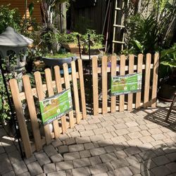No Dig Cedar Fence Panels : 45.5”W x 34”H