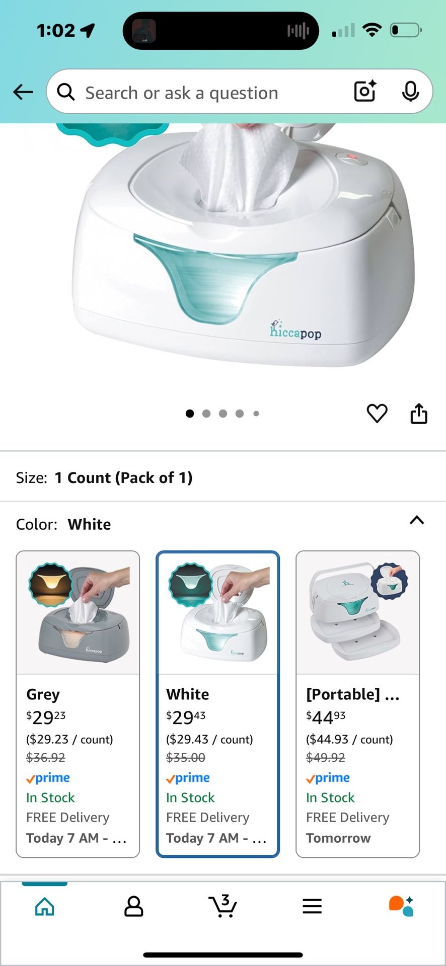 Hiccapop Wipe Warmer