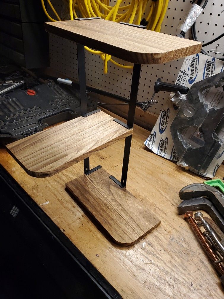 *NEW* Corner Shelf With Rustic Wood