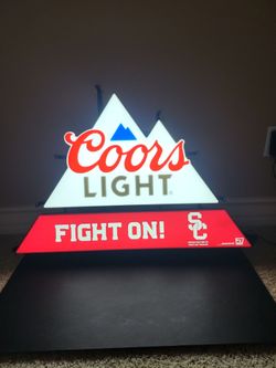 LED CoorsLight USC Beer Sign