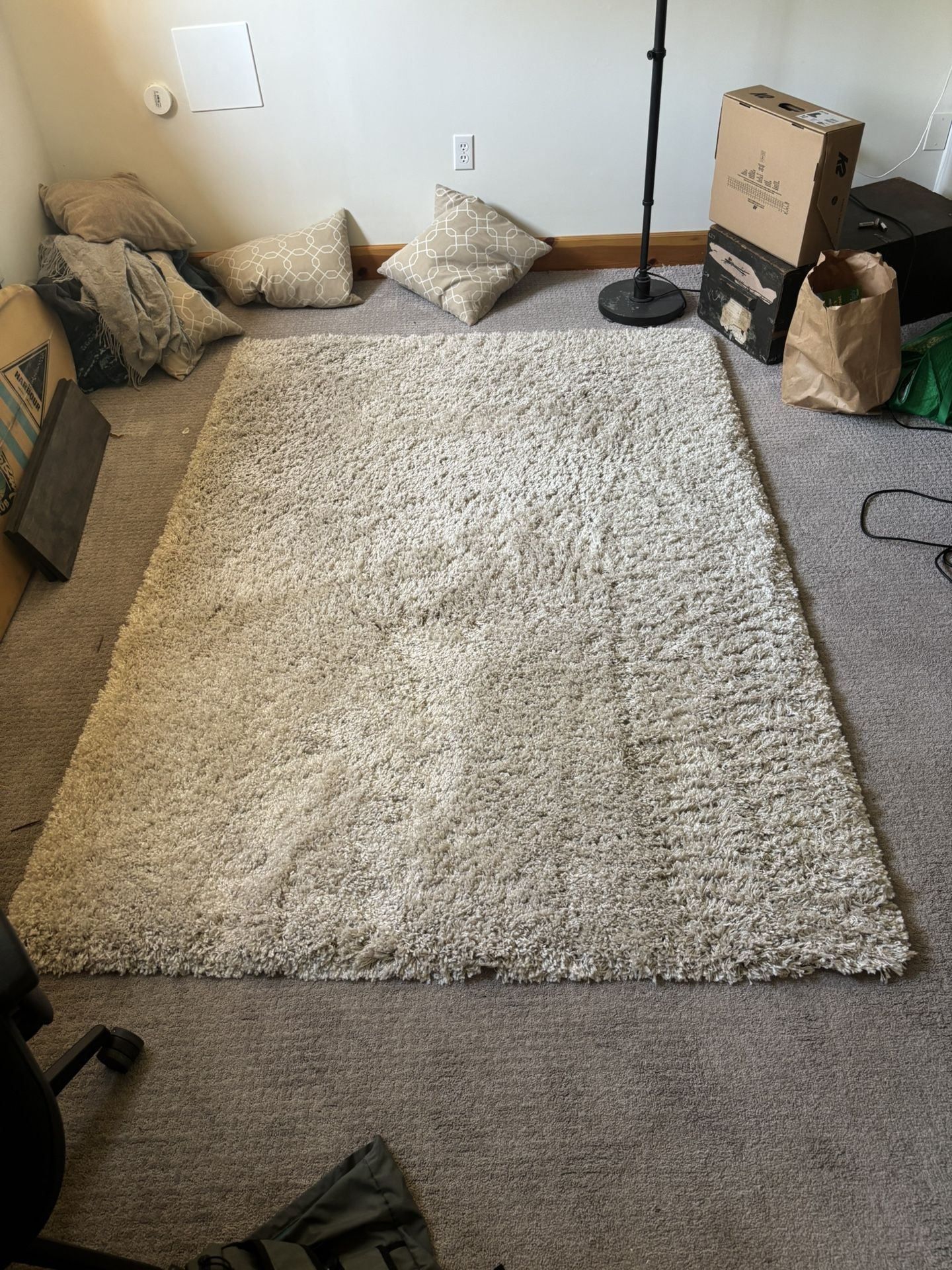 White Shag Rug