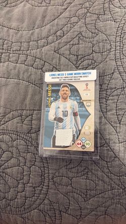 Lionel Messi Game Worn Swatch Trading Card