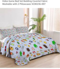 ALLENJOY new King video game 3 PCS quilt bed set