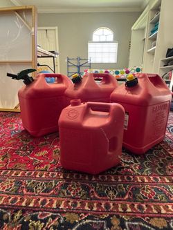 4 Gas cans