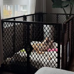 Pet Gate With Doggy Door
