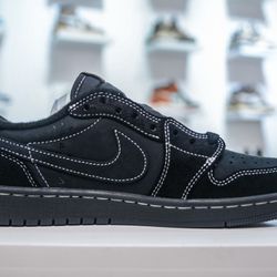 A pair of black shoes