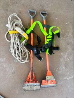 Harness, rope and strippers