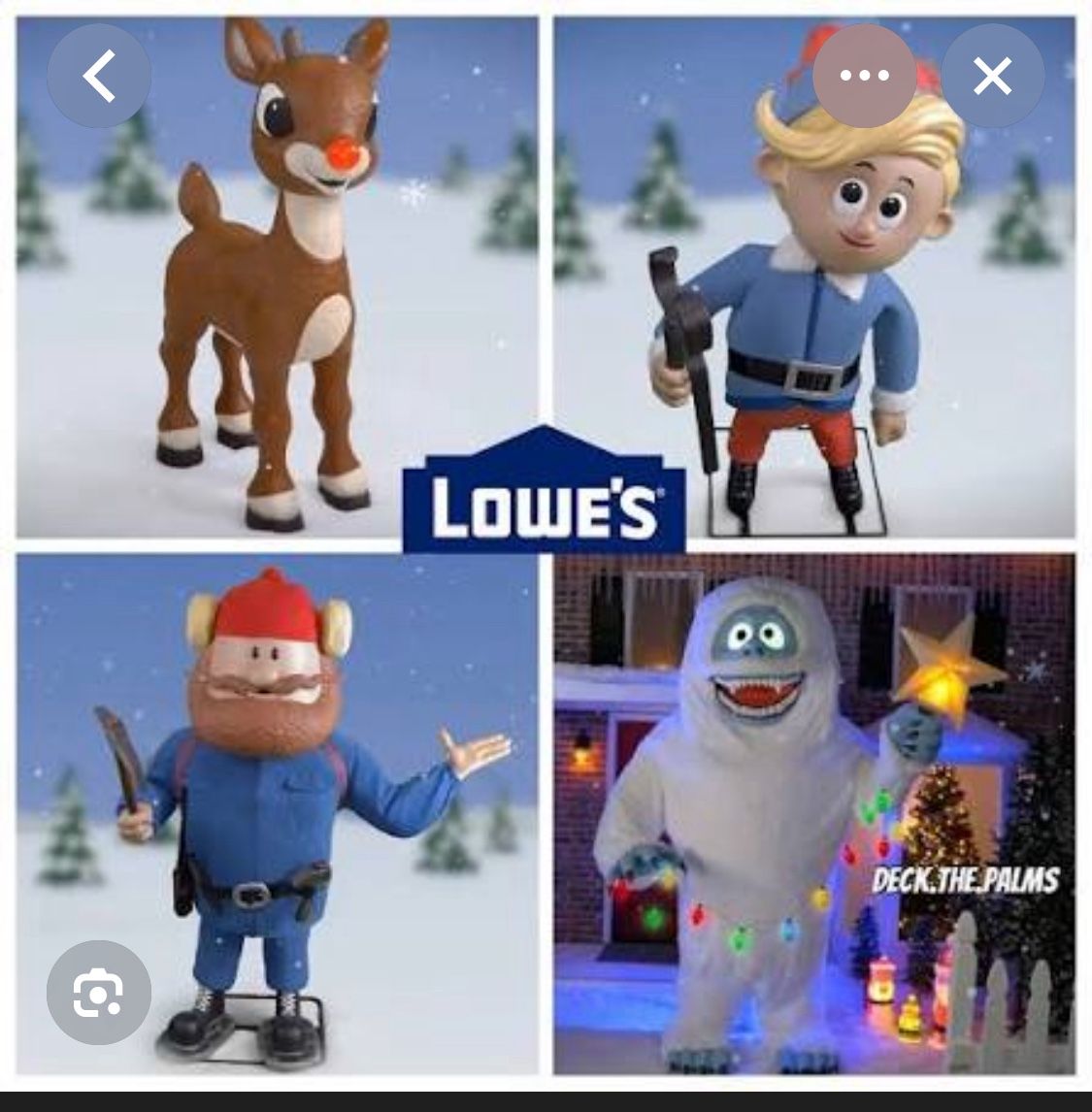 NEW Rudolph the Red-Nosed Reindeer Animatronic Yard Decoration SET