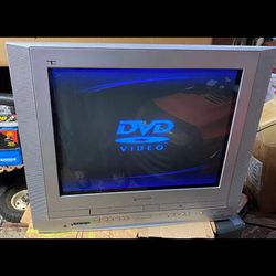 Panasonic 27" CRT TV Triple Play VHS DVD PV-DF2735 Retro Gaming!