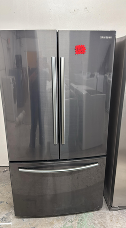 Samsung French Door Fridge – Black Stainless, Bottom Freezer
