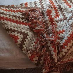 Vintage Afghan Blanket 