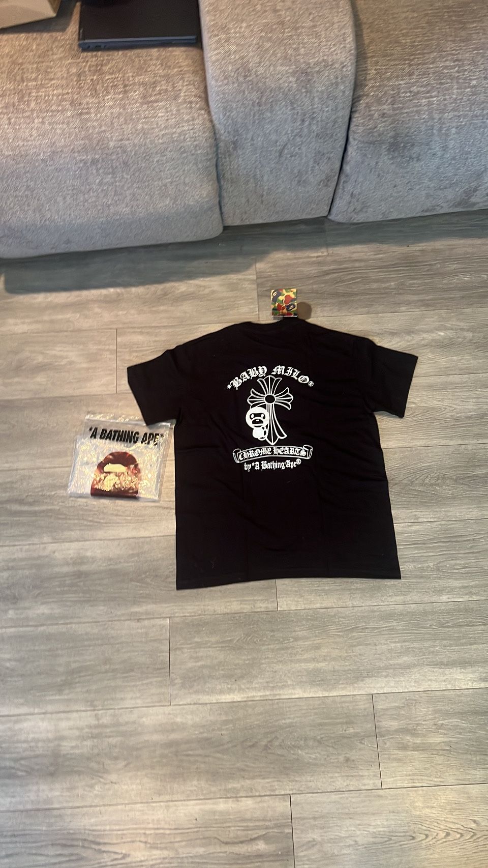 BAPE X CHROME HEARTS T SHIRT