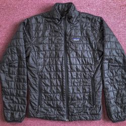 Patagonia Nano Puff Jacket Men’s Size Small Black Puffer Black