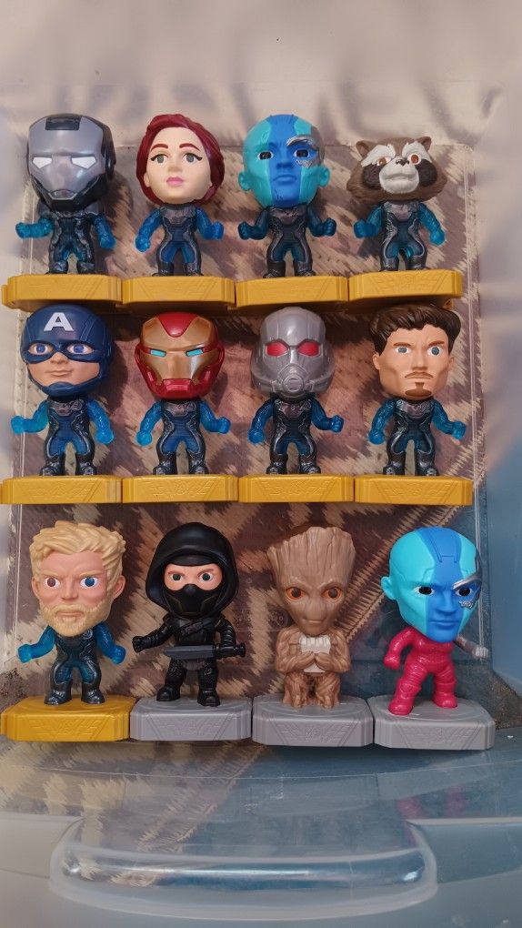 Marvel The Avengers McDonald's Toys complete set
