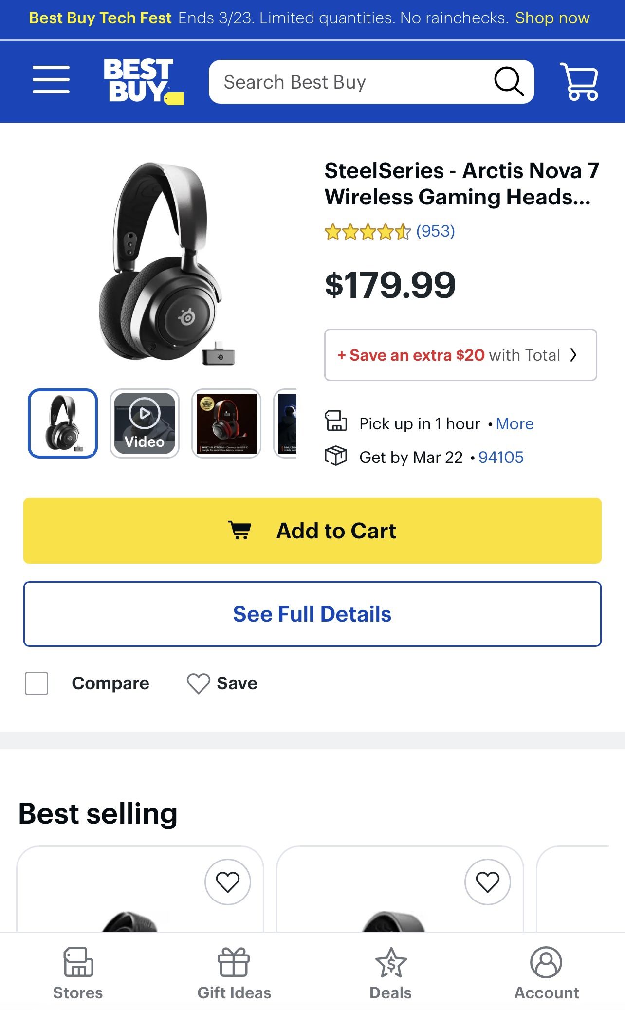 Steelseries Wireless Gaming Headset For PS5 Switch Pc And Mobile