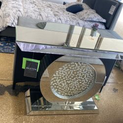 Baxton Studio Mirrored Console