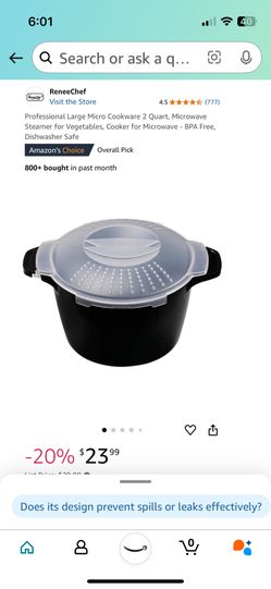 Pampered Chef Professional Large Micro Cookware