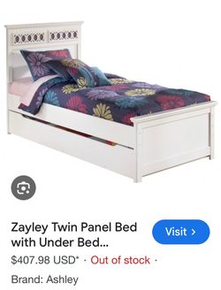 Zayley twin bed frame (without under bed storage)