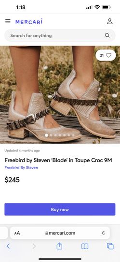 NEW- Freebies By Steven Boots. Size 6 Color Tan $100
