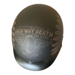 VCOROS Half Helmet Motorcycle DOT Approved Open Face Helmet with Sun Visor and Quick Release Buckle