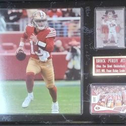 49ers Brock Purdy Plaque; 2 For $49