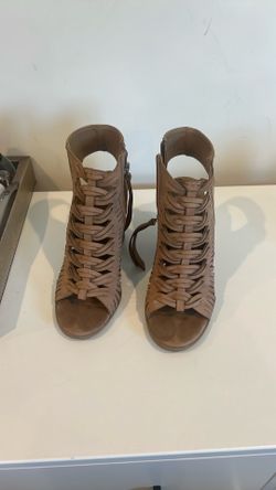 Women's Peep Toe Chunky Heel