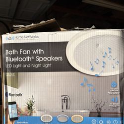 Bath Fan With Bluetooth Speakers