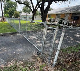 New chain link fence