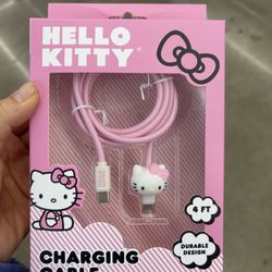 NWT licensed hello kitty charging cable