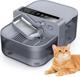 Wireless Cat Water Fountain with No Filters, 180-Day Battery & Precision Flow Control,3.5L Smart Pet Water Dispenser with Wastewater Separation & Cust