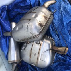 Honda Accord Left And Right Mufflers And A Resonator Almost New  