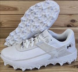 Brand New Under Armour Harper Harper 10 Pro TPU MCS White Baseball Cleats Men Size 10.5
