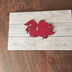 USC Gamecocks Wood Sign