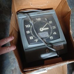 Antique Time Recorder Card Punch Clock