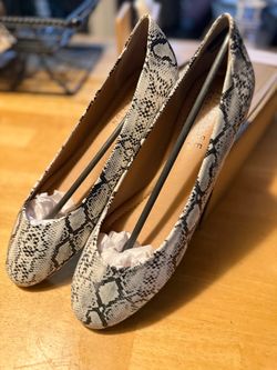 Snakeskin Print Ballet Flats Journee Collection