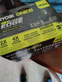 Ryobi One Plus edge 18V lithium 4ah battery