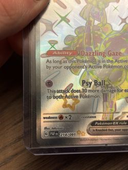 Espathra EX 214/091- Full Art Shiny - Paldean Fates - Pokemon TCG Card for  Sale in Delmar, MD - OfferUp