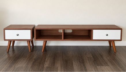 TV console and matching side table